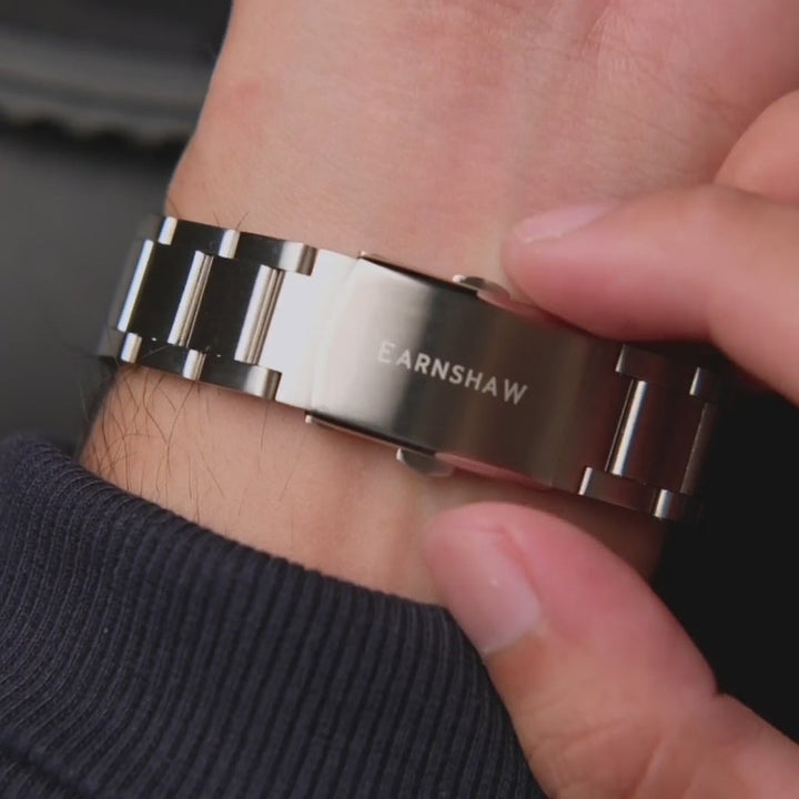 Earnshaw Baron Day Night Open Heart Automatic Rich Beige