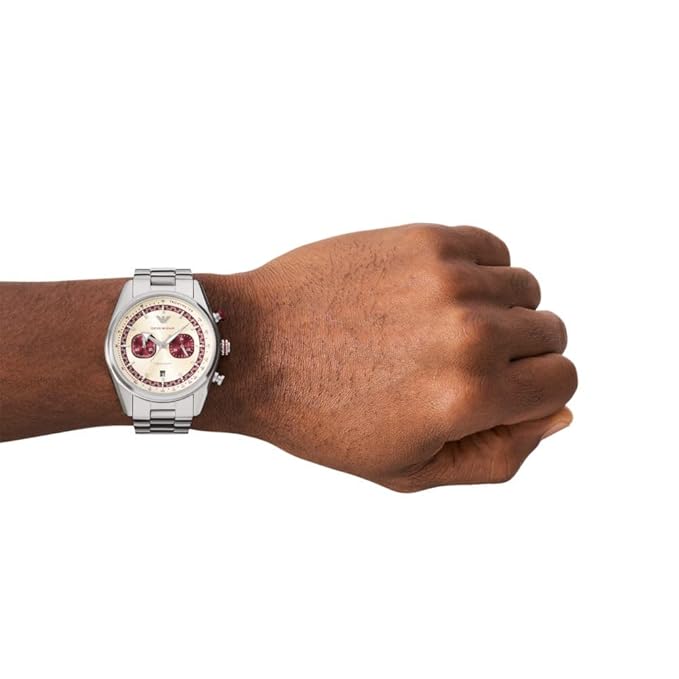 Emporio Armani Analog Multicolor Dial Men's Stainless Steel Watch-AR11645