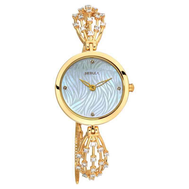 Titan Nebula Ashvi Quartz Analog 18 Karat Solid Gold Watch For Women