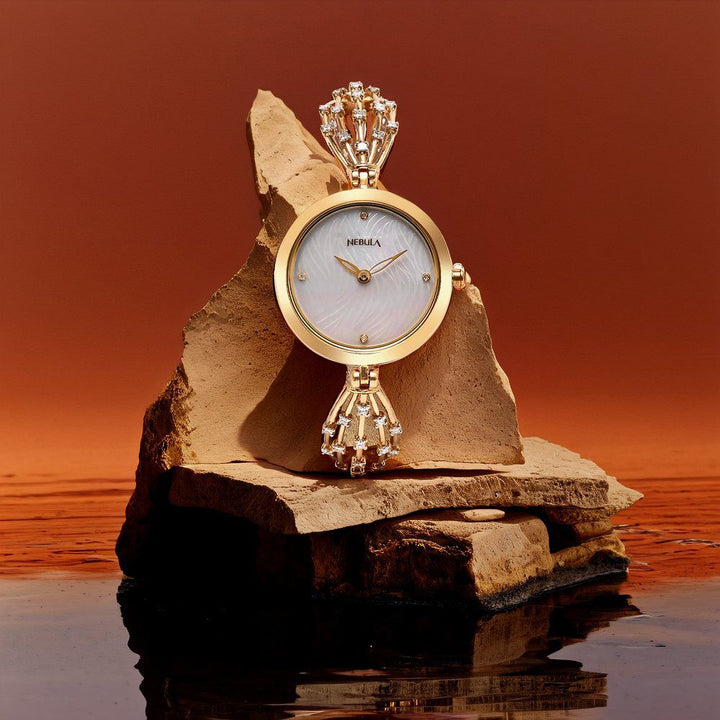18K Gold Analog Watch for Women