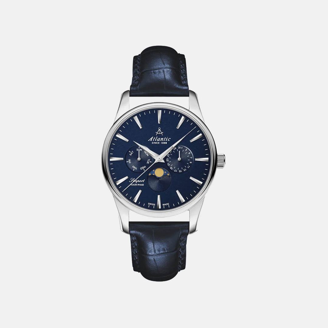 Atlantic 56550.41.51 Blue Dial Men&