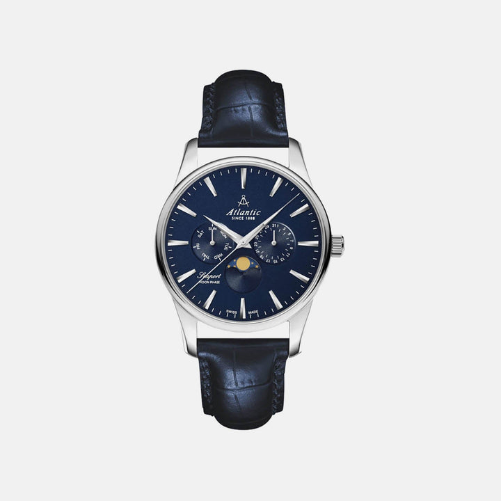 Atlantic 56550.41.51 Blue Dial Men&