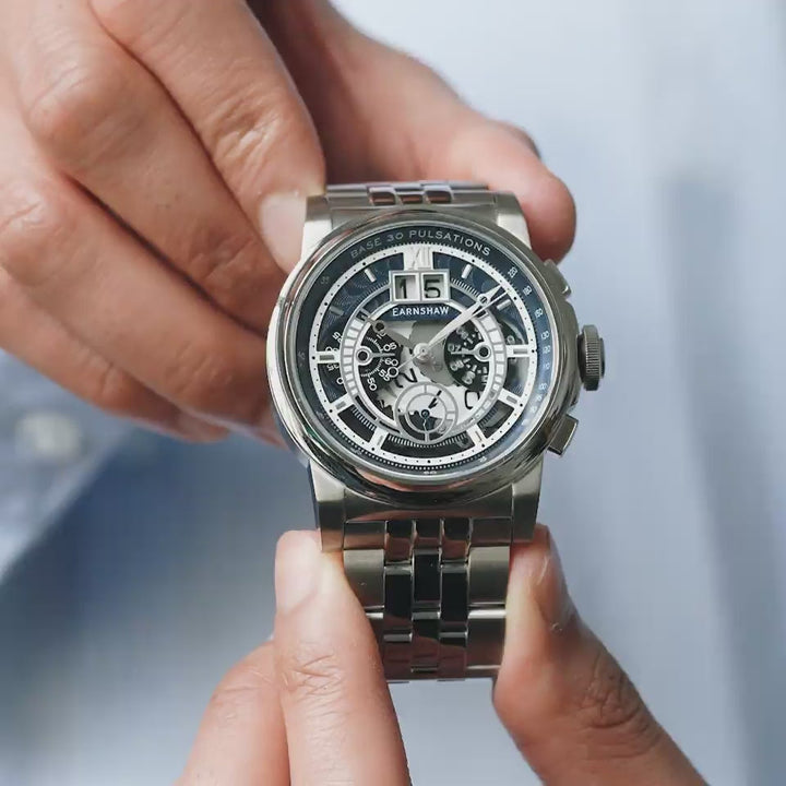 Earnshaw Hansom Grande Date Chronograph Deep Blue