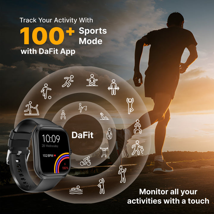 Timex Smart Progen 1.95" (4.95 cm) Curved AMOLED Display with Functional Crown and BT Calling Smartwatch For Unisex - TWTXW800T