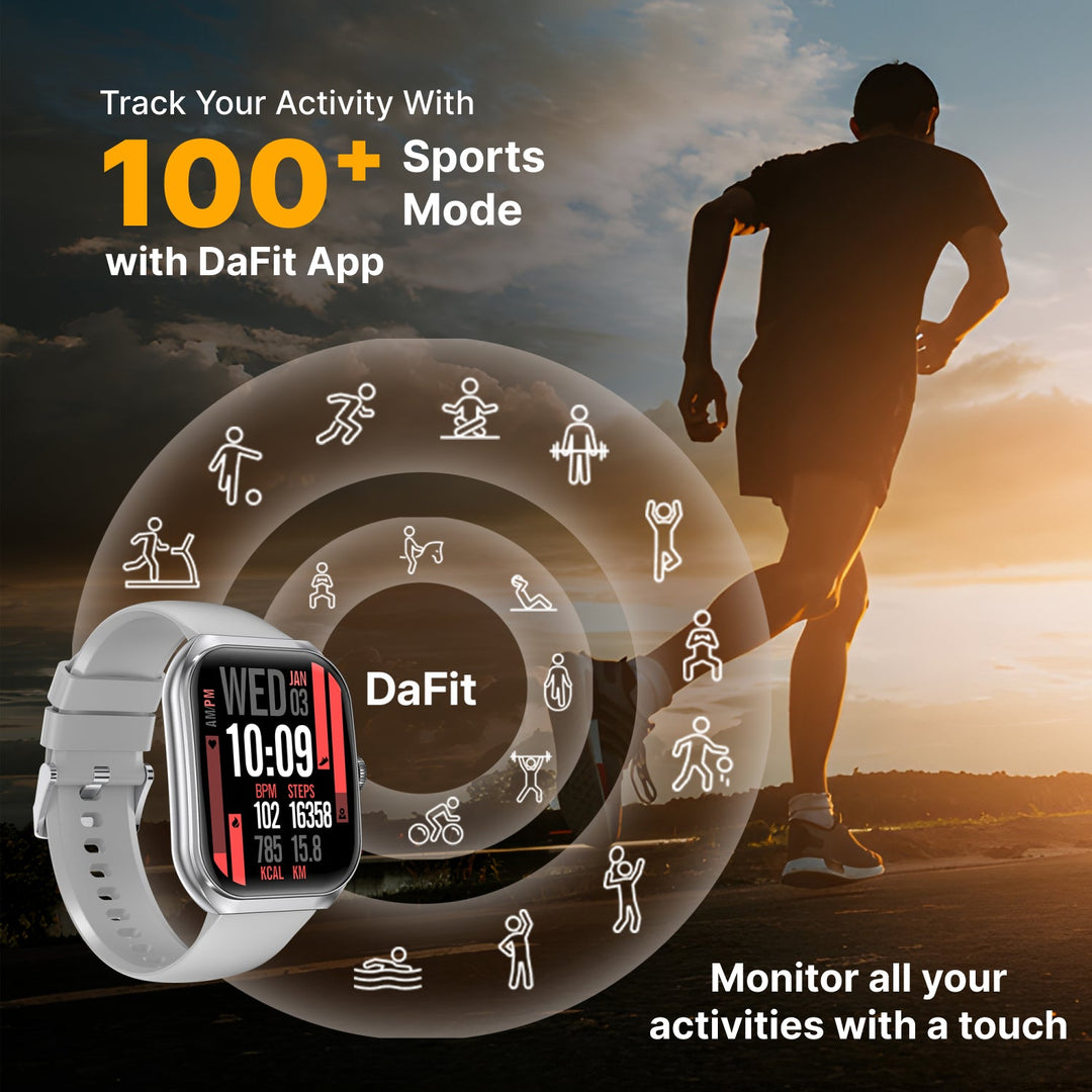 Timex Smart Progen 1.95" (4.95 cm) Curved AMOLED Display with Functional Crown and BT Calling Smartwatch For Unisex - TWTXW802T