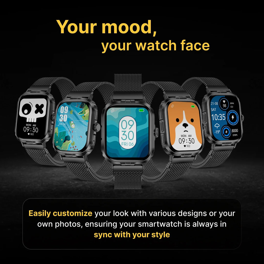 Timex iConnect Go+ 1.83"(4.64 cm) Display with Metallic Body and BT Calling Smartwatch For Unisex - TWIXW1002T