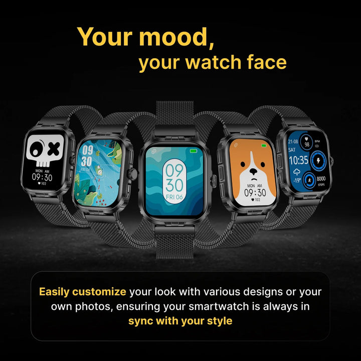 Timex iConnect Go+ 1.83"(4.64 cm) Display with Metallic Body and BT Calling Smartwatch For Unisex - TWIXW1002T