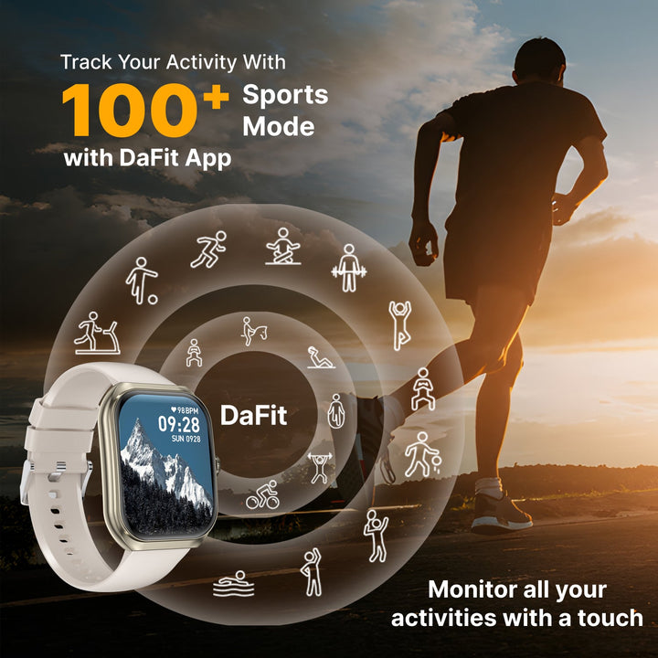 Timex Smart Progen 1.95" (4.95 cm) Curved AMOLED Display with Functional Crown and BT Calling Smartwatch For Unisex - TWTXW801T