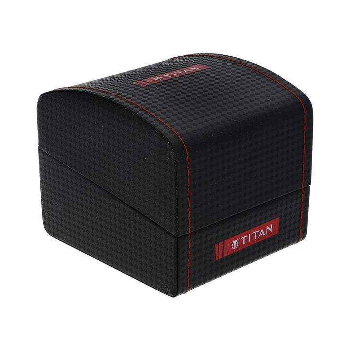 Titan Quartz Analog with Date White Dial Stainless Steel Strap Watch for Men