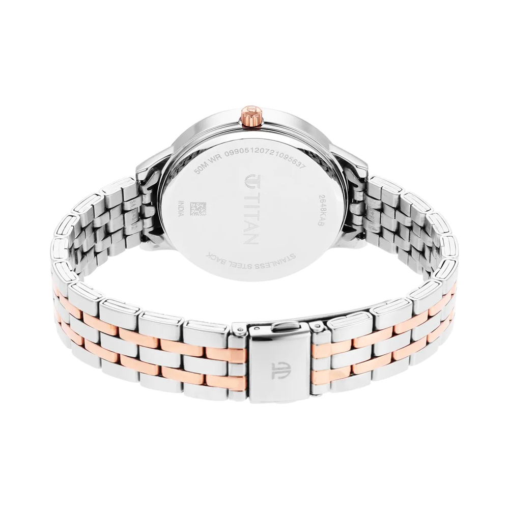 TITAN Workwear Silver Dial Women's Watch NP2648KM01