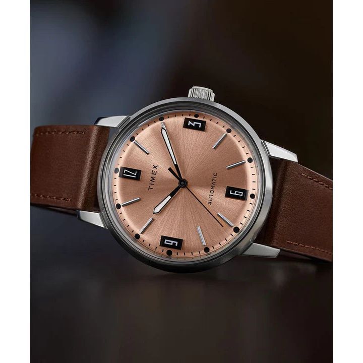 Timex Marlin Men Brown Round Dial Analog Watch - TW2W33800U9