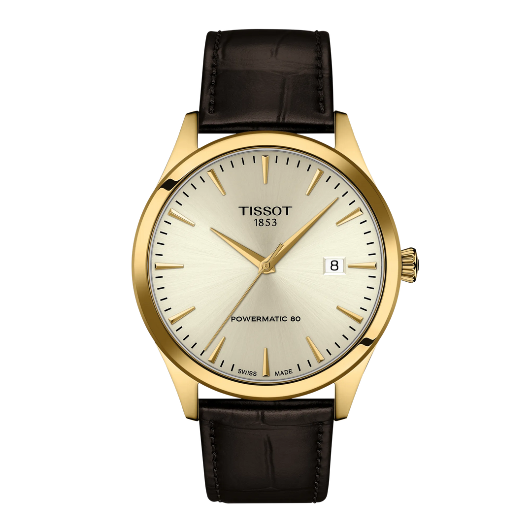 Tissot Classic Dream 40mm Automatic Watch, Yellow Gold PVD, Sapphire Crystal