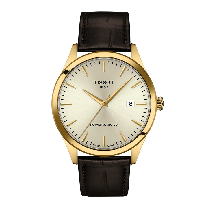 Tissot Classic Dream 40mm Automatic Watch, Yellow Gold PVD, Sapphire Crystal