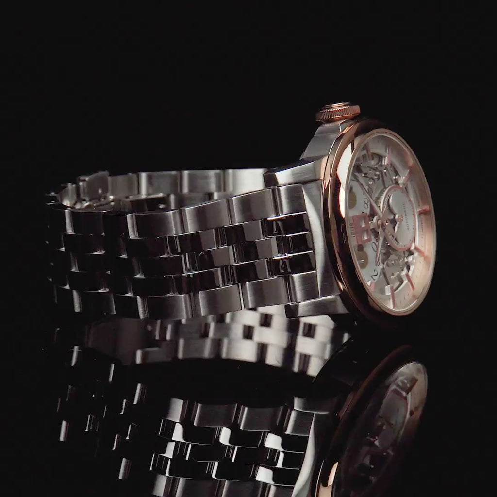 Earnshaw Hansom Grande Date 24 Hour Display Automatic Rose Gold