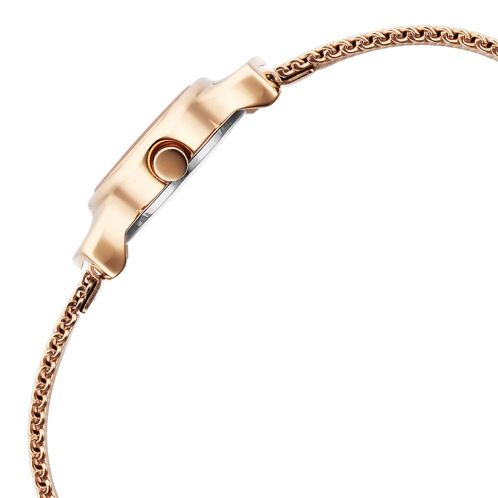 Fastrack Pulse Quartz Analog White Dial Stainless Steel Strap Watch for Girls 6004WM01F