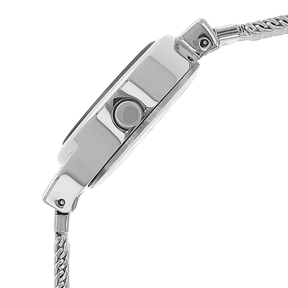 Fastrack Quartz Analog Silver Dial Stainless Steel Strap Watch for Girls NS6015SM01