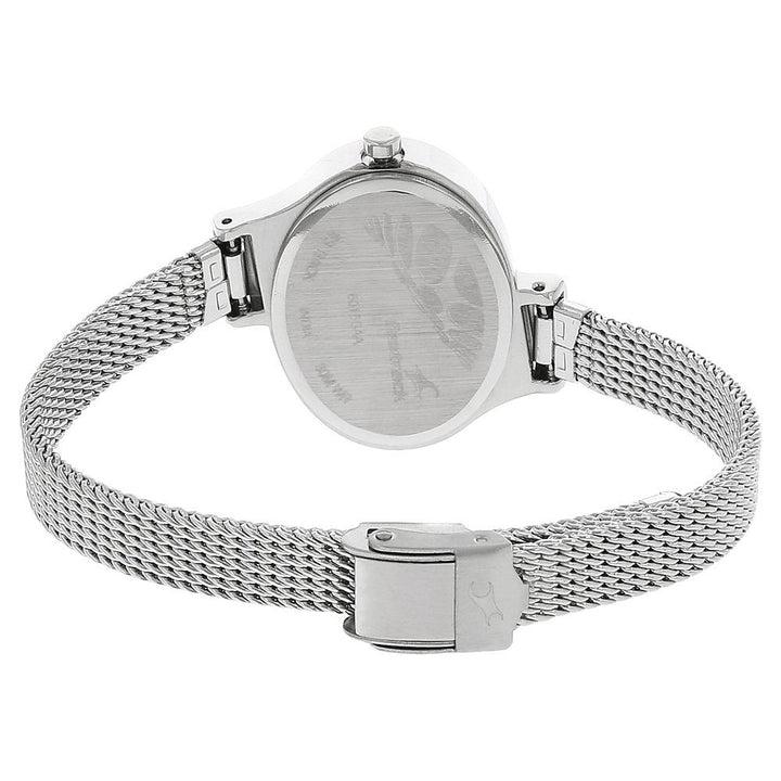 Fastrack Quartz Analog Silver Dial Stainless Steel Strap Watch for Girls NS6015SM01