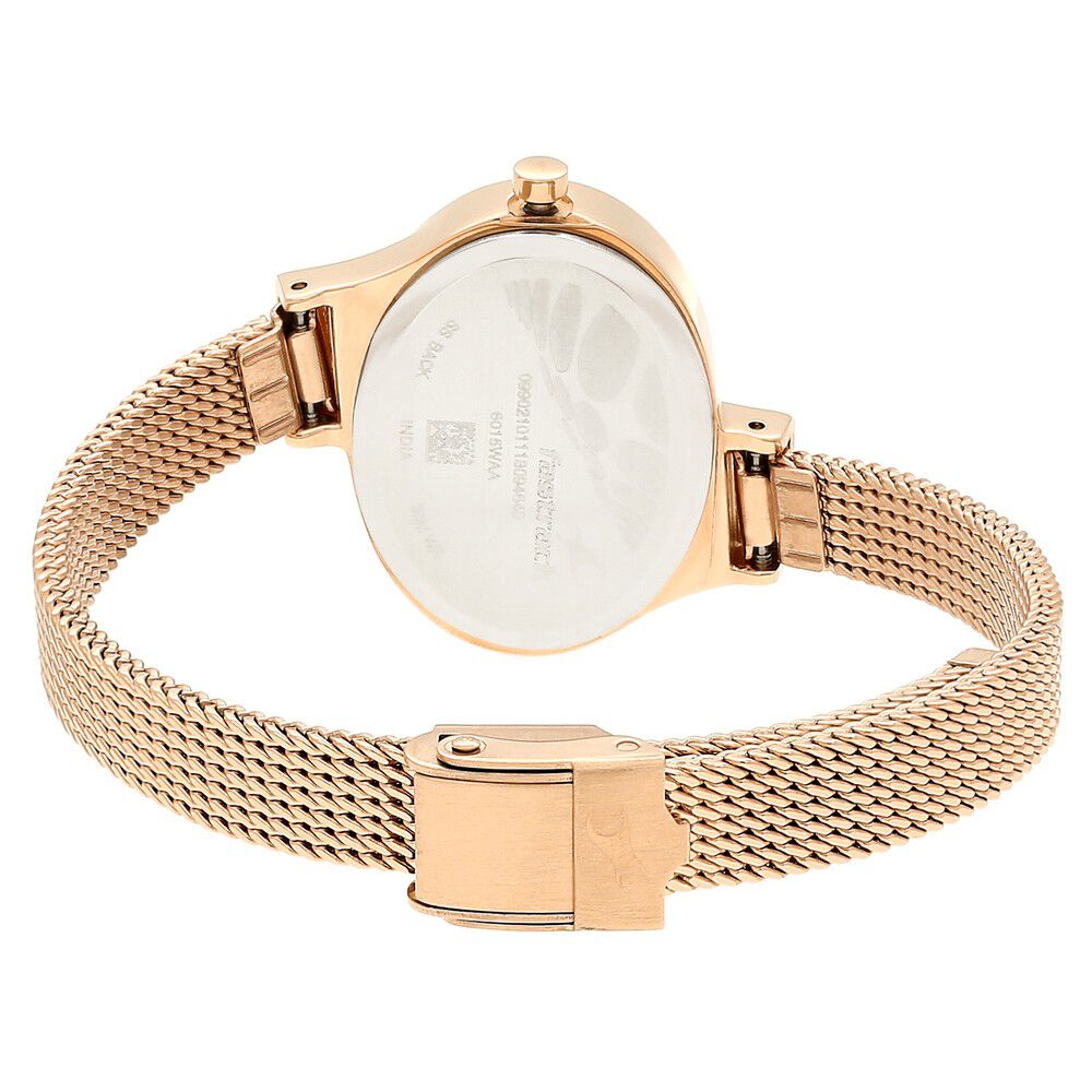 Fastrack Hitlist Quartz Analog Silver Dial Stainless Steel Strap Watch for Girls NP6015WM01