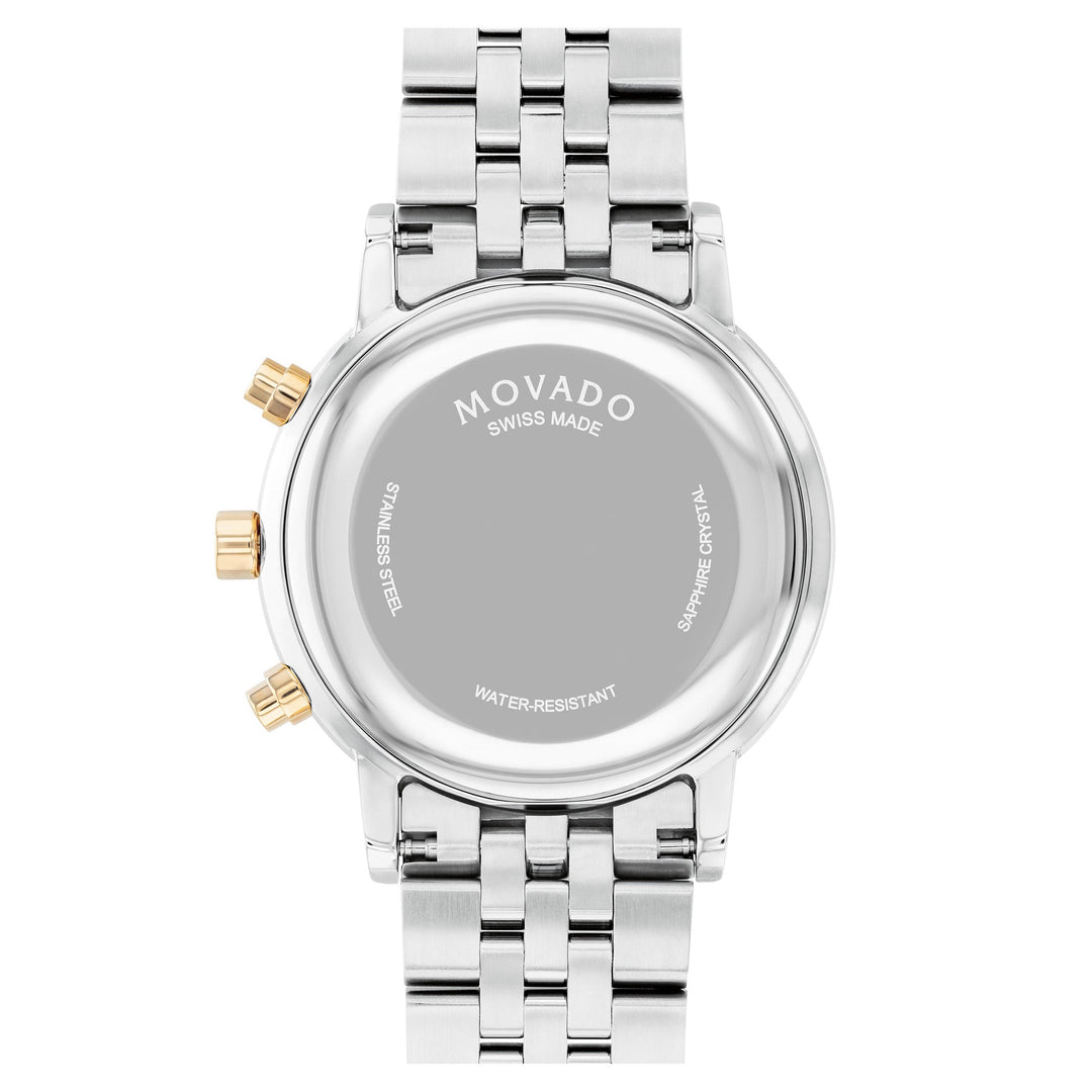 Movado Swiss Chronograph Men's Watch in Stainless Steel and Black Dial