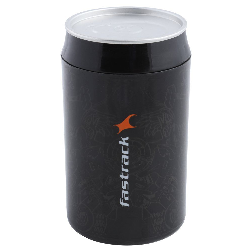 Fastrack Monochrome Quartz Multifunction Black Dial Leather Strap Watch for Girls NP6078SL11