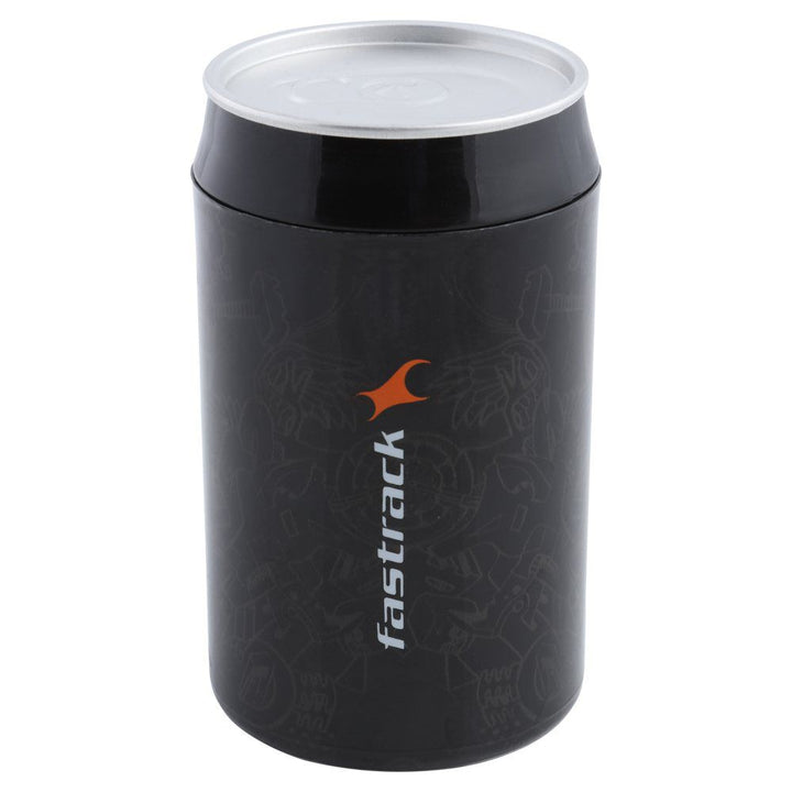 Fastrack Monochrome Quartz Multifunction Black Dial Leather Strap Watch for Girls NP6078SL11