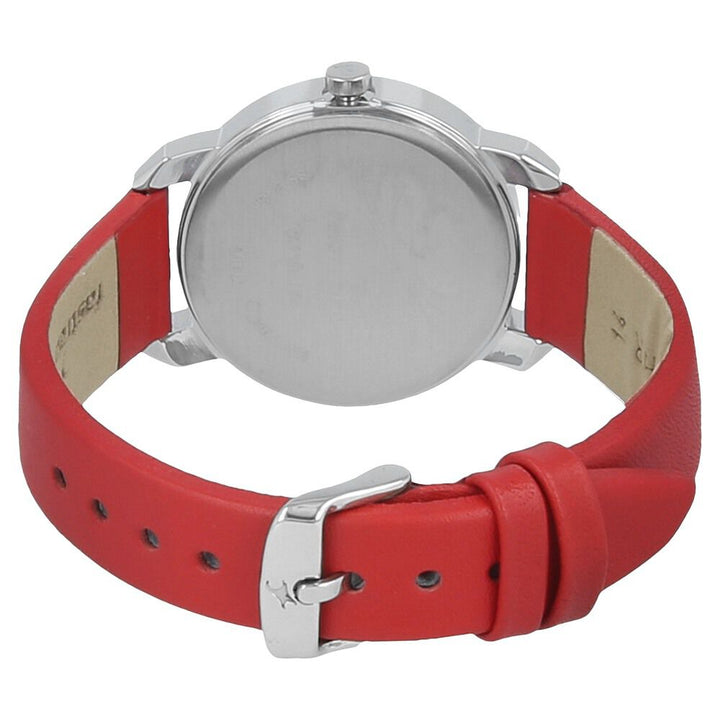 Fastrack Quartz Analog Blue Dial Leather Strap Watch for Girls NP6111SL02