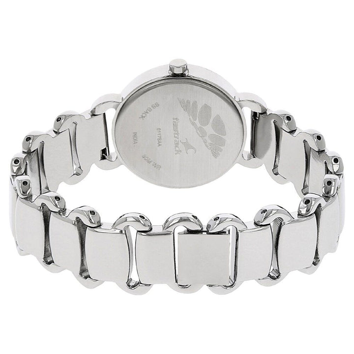 Fastrack Quartz Analog Purple Dial Stainless Steel Strap Watch for Girls NS6117SM02