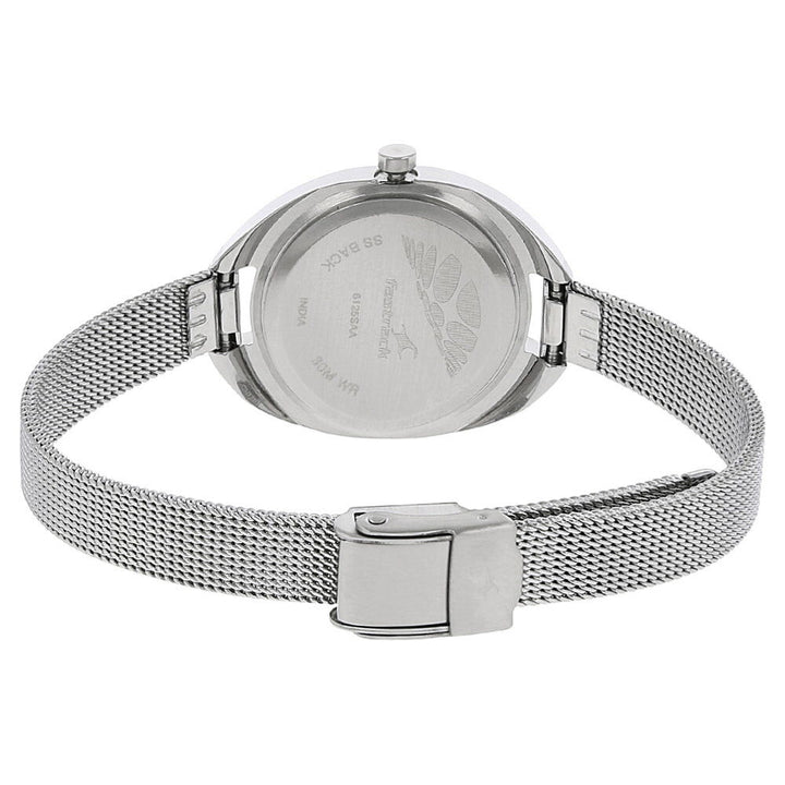 Fastrack Quartz Analog Blue Dial Metal Strap Watch for Girls NP6125SM01