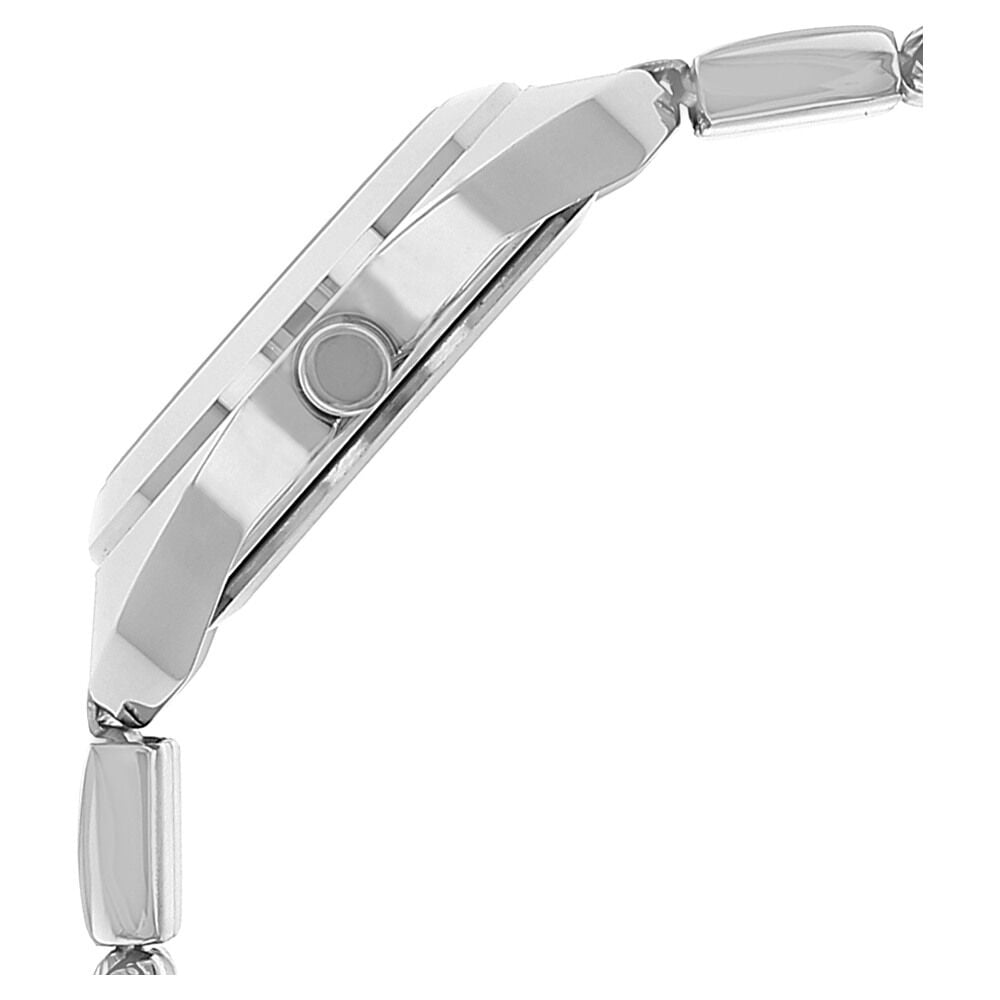 Fastrack Quartz Analog Silver Dial Stainless Steel Strap Watch for Girls NS6125SM02