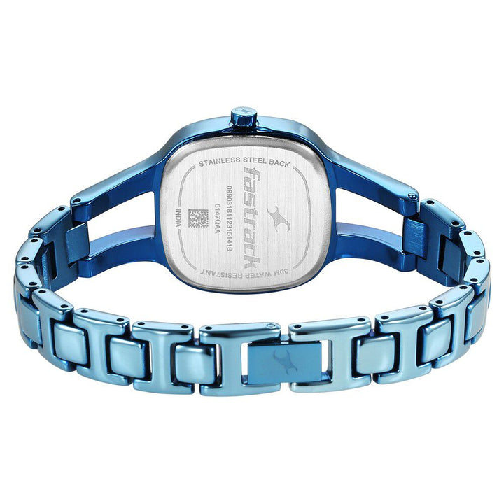 Fastrack Pulse Quartz Analog Mother Of Pearl Dial Metal Strap Watch for Girls 6147QM01F