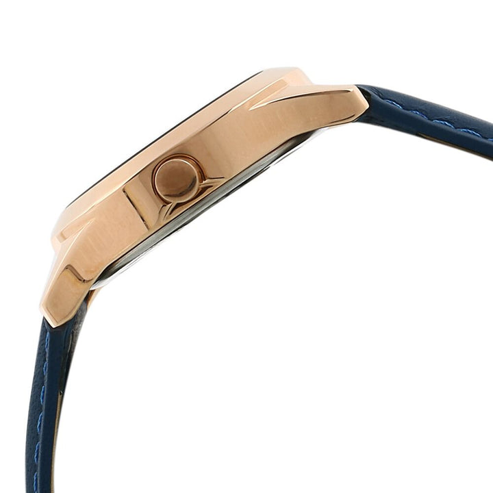 Fastrack All Nighters Quartz Analog with Date Blue Dial Leather Strap Watch for Girls NP6165WL01