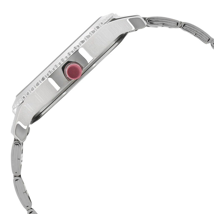 Fastrack Loopholes Quartz Analog with Date White Dial Stainless Steel Strap Watch for Girls 6168SM02