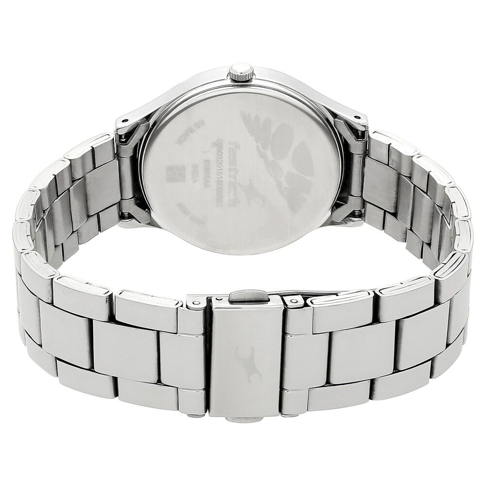 Fastrack Denim Quartz Analog Blue Dial Stainless Steel Strap Watch for Girls NP6180SM02