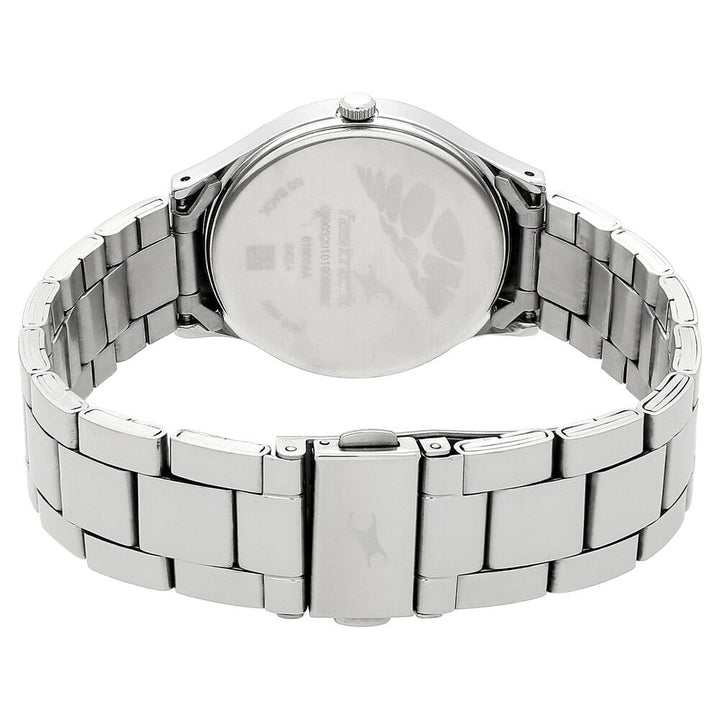 Fastrack Denim Quartz Analog Blue Dial Stainless Steel Strap Watch for Girls NP6180SM02