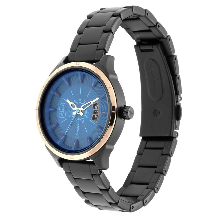 Fastrack All Nighters Quartz Analog Blue Dial Stainless Steel Strap Watch for Girls NP6187KM02