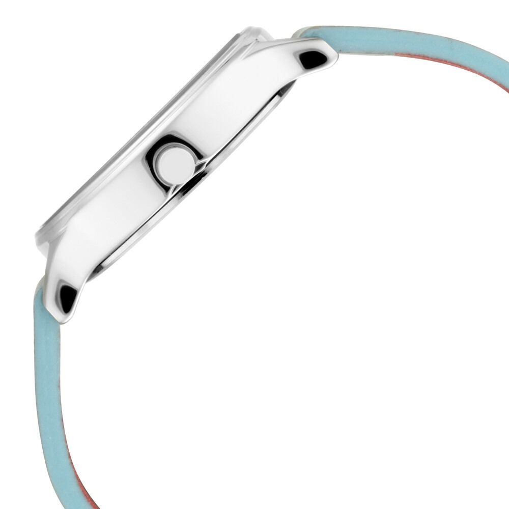 Fastrack I Love Me Quartz Analog Blue Dial Leather Strap Watch for Girls NS6189SL02