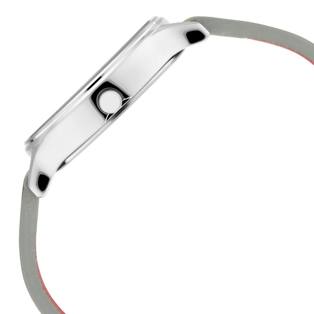 Fastrack I Love Me Quartz Analog Silver Dial Leather Strap Watch for Girls NS6189SL03