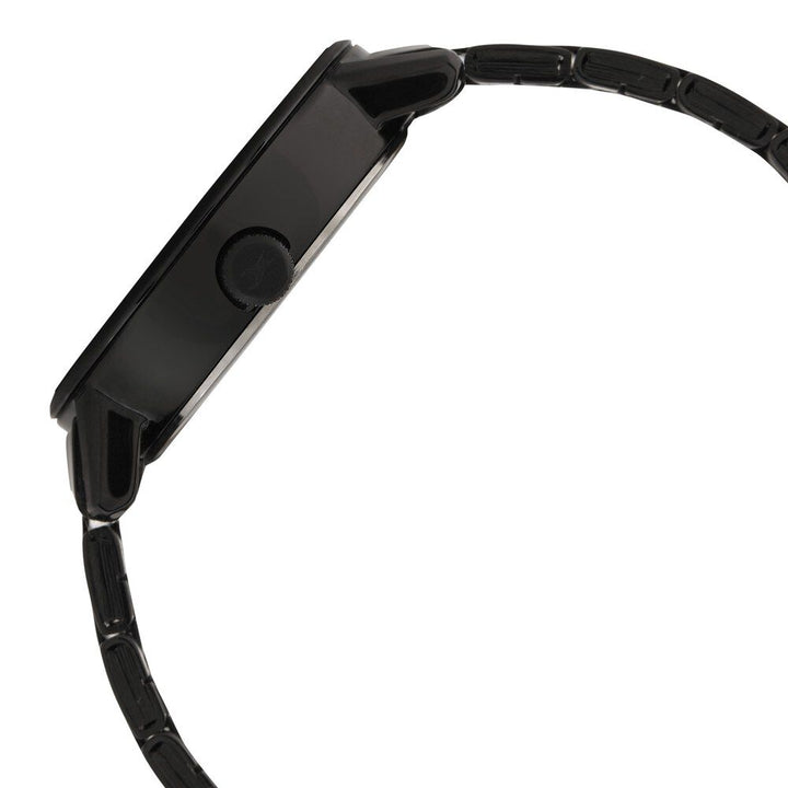 Fastrack Go Skate Quartz Analog with Day and Date Black Dial Stainless Steel Strap Watch for Girls NR6198NM01