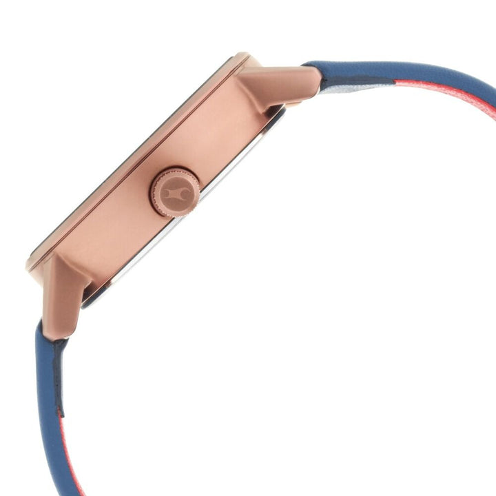 Fastrack Blue Dial Leather Strap Watch for Girls NP6198QL01