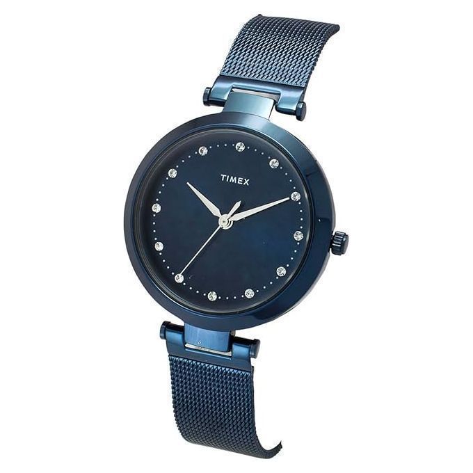 TIMEX Women Blue Round Dial Analog Watch - TWEL11827