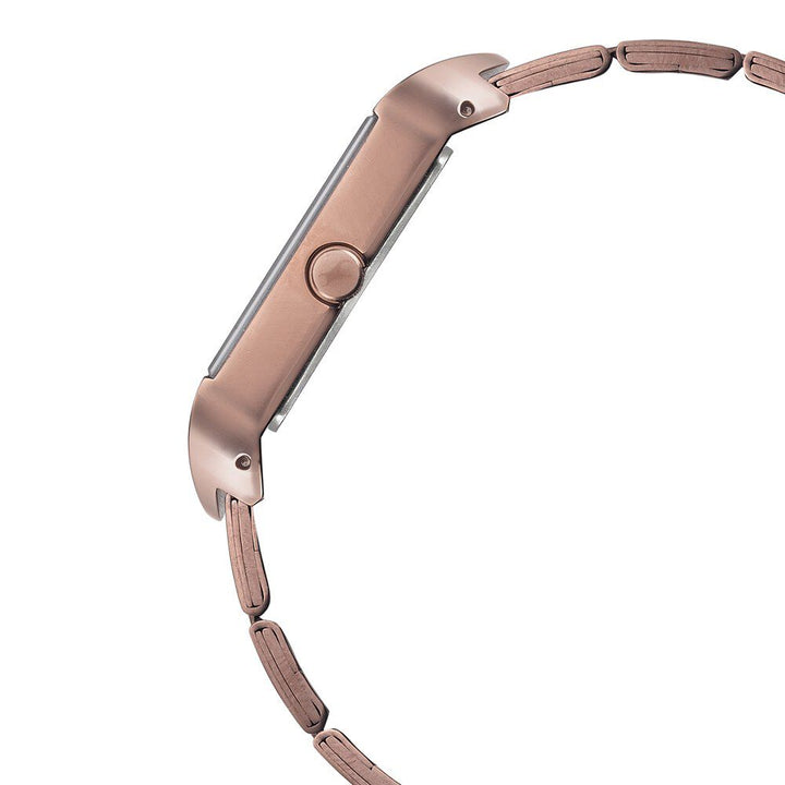 Fastrack Go Skate Quartz Analog Brown Dial Stainless Steel Strap Watch for Girls NS6201KM02