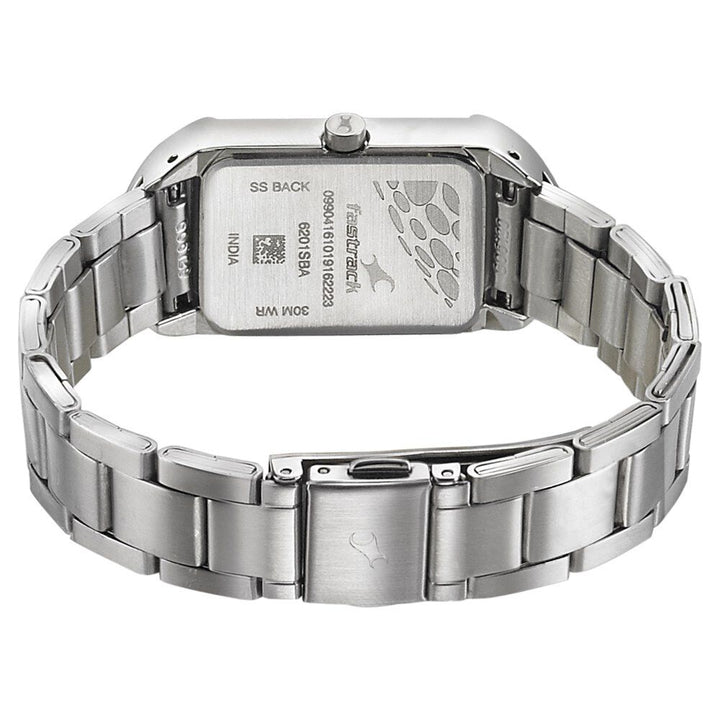 Fastrack Go Skate Quartz Analog Black Dial Stainless Steel Strap Watch for Girls NR6201SM01