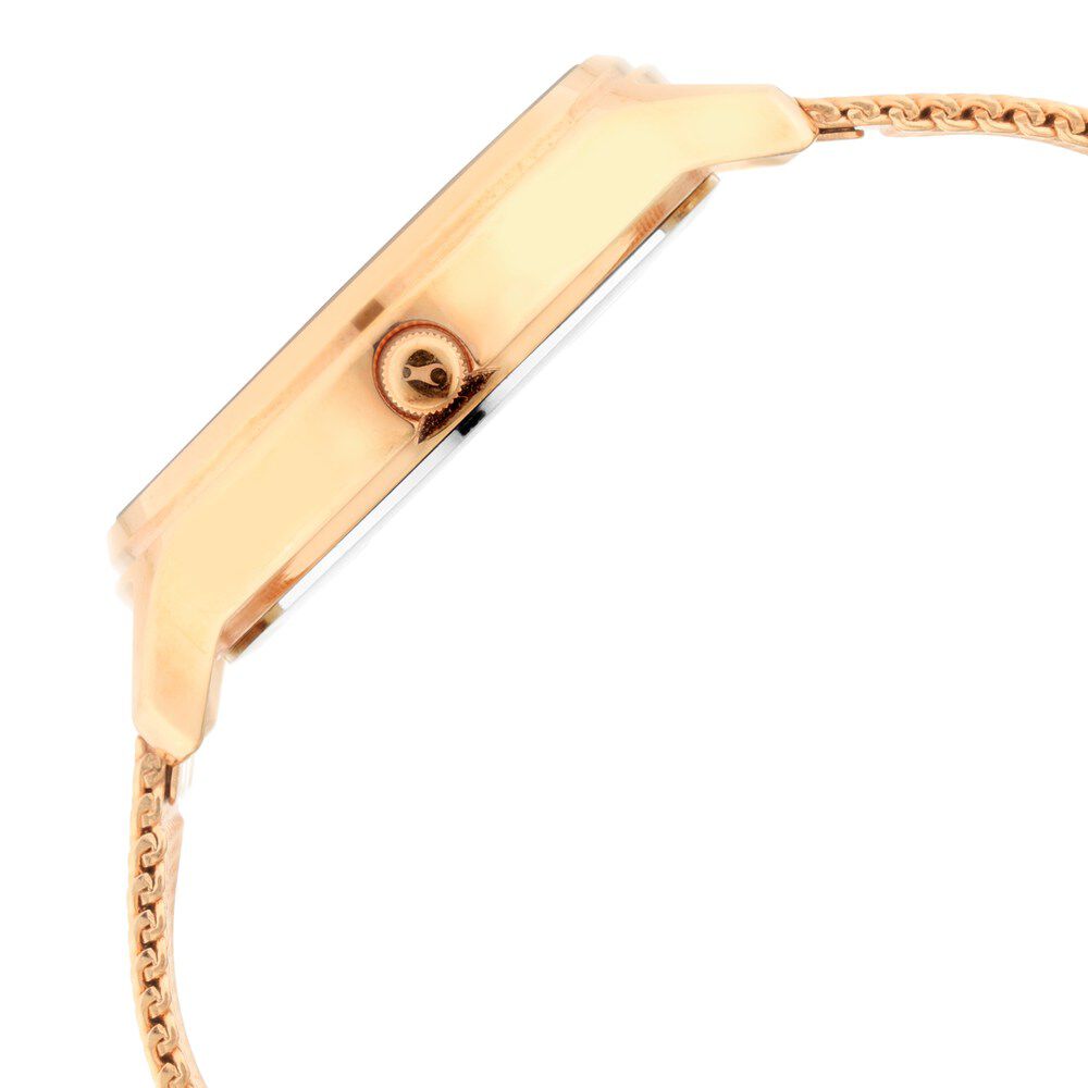 Fastrack Ruffles Quartz Analog with Day and Date Black Dial Stainless Steel Strap Watch for Girls NS6207WM01