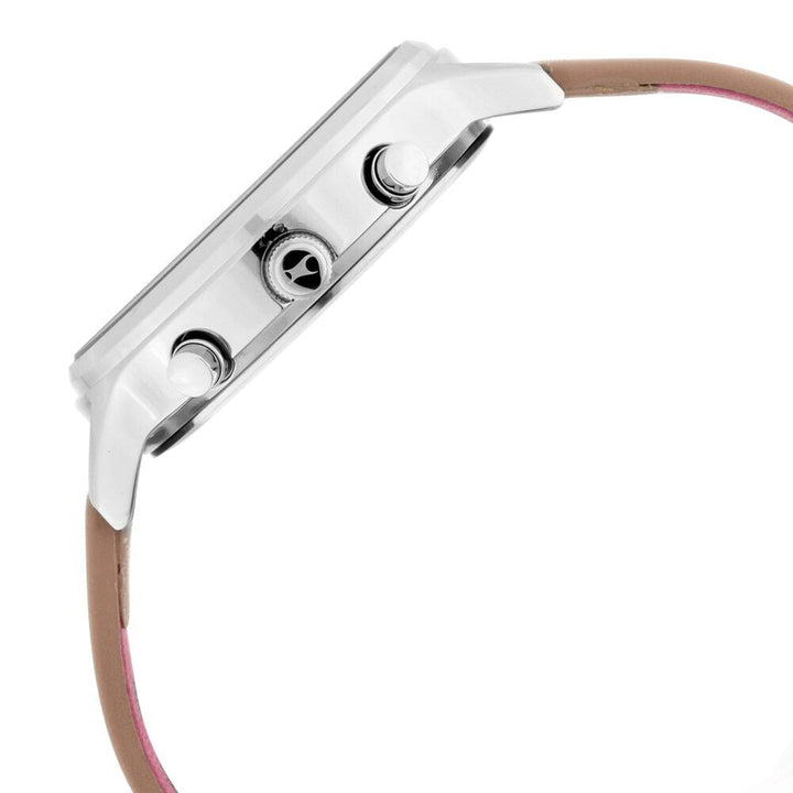 Fastrack Ruffles Quartz Multifunction Beige Dial Leather Strap Watch for Girls NS6208SL02