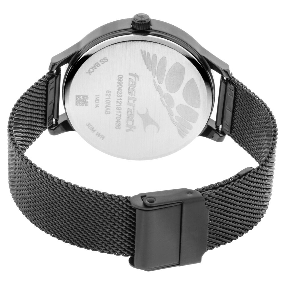 Fastrack Fit Outs Quartz Analog Rose Gold Dial Metal Strap Watch for Girls NR6210NM01