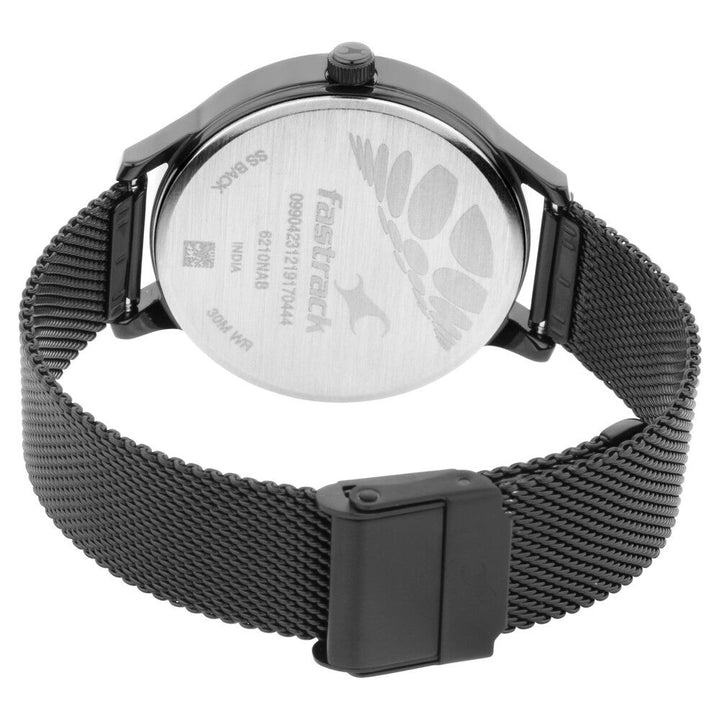 Fastrack Fit Outs Quartz Analog Pink Dial Metal Strap Watch for Girls NR6210NM02