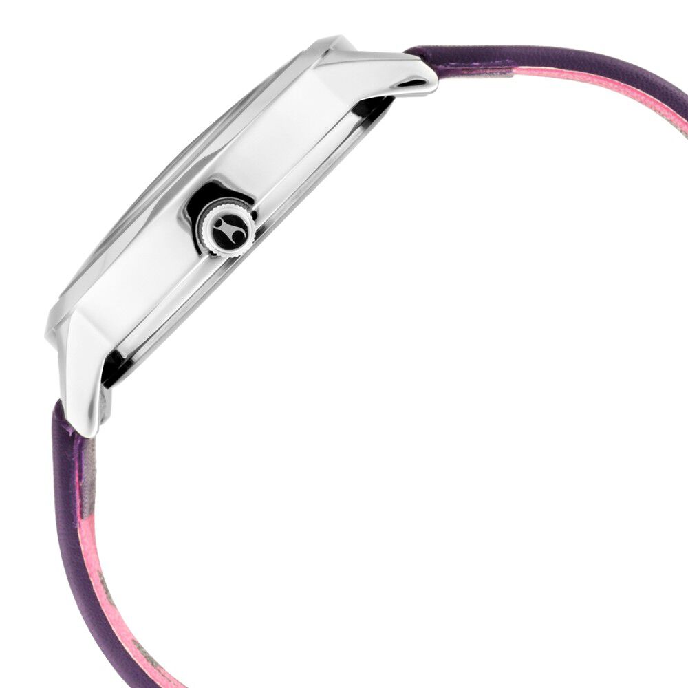 Fastrack Fit Outs Quartz Analog with Date Multicoloured Dial Leather Strap Watch for Girls NR6210SL02