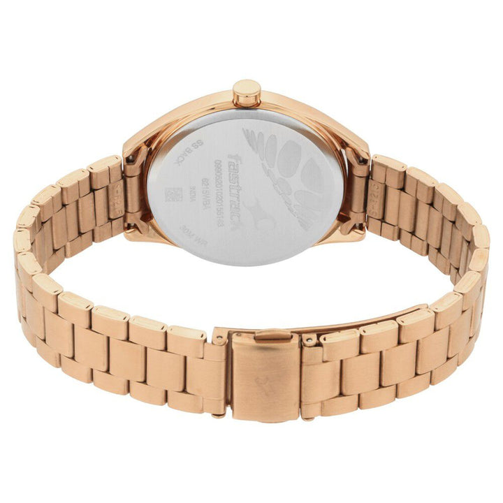 Fastrack Quartz Analog Rose Gold Dial Stainless Steel Strap Watch for Girls NS6215WM01