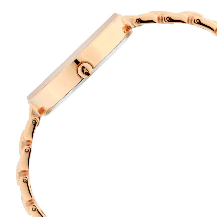 Fastrack Ruffles Quartz Analog with Date Pink Dial Stainless Steel Strap Watch for Girls NS6216WM01