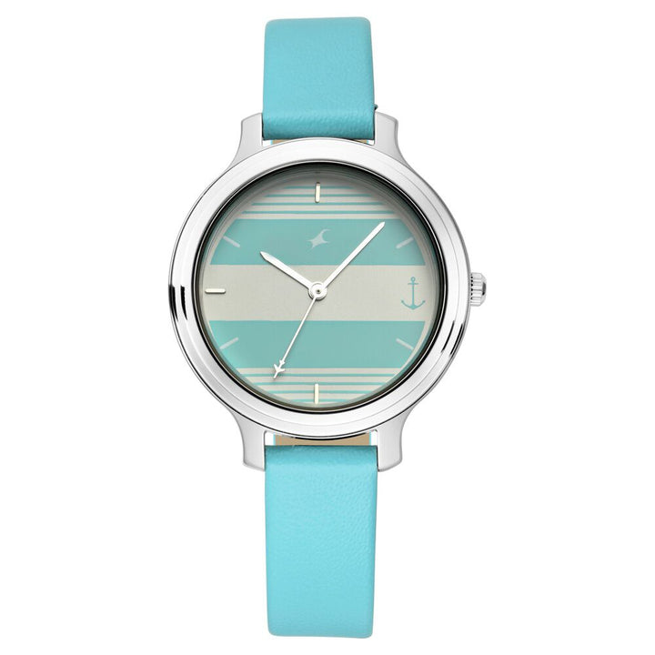Fastrack Tripster Quartz Analog Bicolour Dial Leather Strap Watch for Girls NR6217SL02
